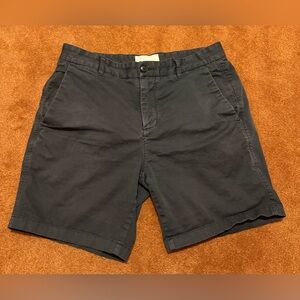 Everlane Black Chino Shorts Mens Size 31  7” Inseam Cotton Stretch Causal